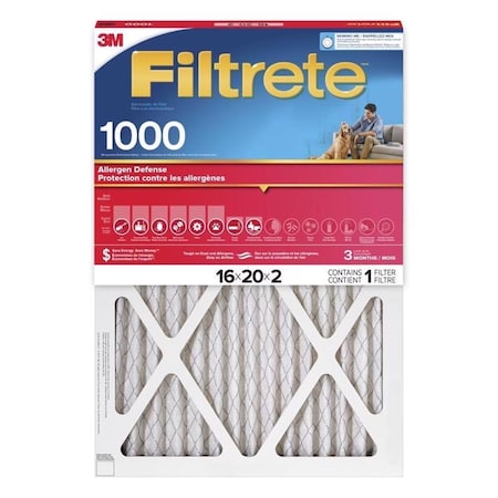 Filtrete 16x20x2 Pleated Air Filter, Polypropylene, MERV 11 NADP00-2IN-4